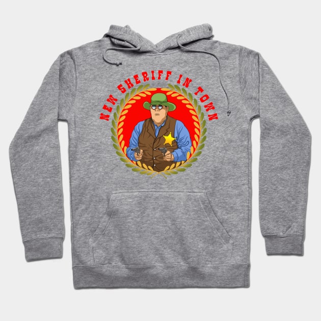 Sheriff Hoodie by Karlov Print